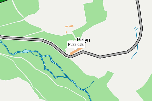 PL22 0JE map - OS OpenMap – Local (Ordnance Survey) PL22 0JE map - OS OpenMap – Local (Ordnance Survey)