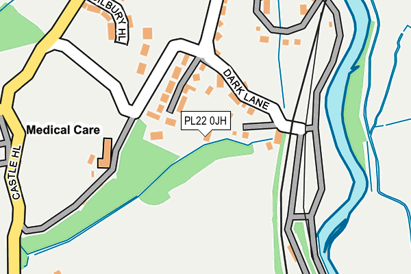 PL22 0JH map - OS OpenMap – Local (Ordnance Survey) PL22 0JH map - OS OpenMap – Local (Ordnance Survey)