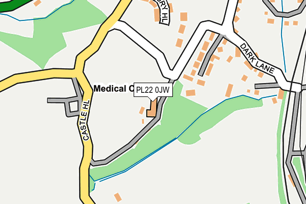 PL22 0JW map - OS OpenMap – Local (Ordnance Survey) PL22 0JW map - OS OpenMap – Local (Ordnance Survey)