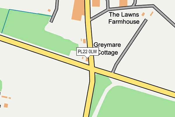 PL22 0LW map - OS OpenMap – Local (Ordnance Survey) PL22 0LW map - OS OpenMap – Local (Ordnance Survey)