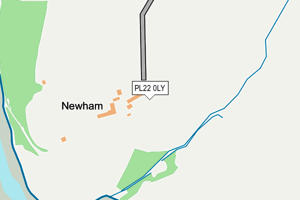 PL22 0LY map - OS OpenMap – Local (Ordnance Survey) PL22 0LY map - OS OpenMap – Local (Ordnance Survey)