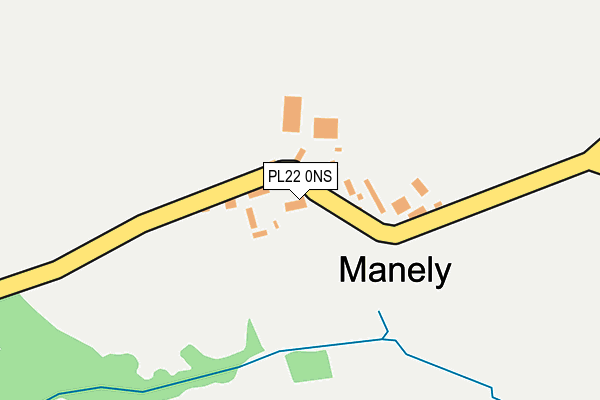 PL22 0NS map - OS OpenMap – Local (Ordnance Survey) PL22 0NS map - OS OpenMap – Local (Ordnance Survey)