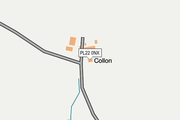 PL22 0NX map - OS OpenMap – Local (Ordnance Survey) PL22 0NX map - OS OpenMap – Local (Ordnance Survey)