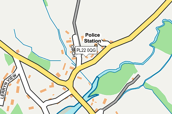 PL22 0QG map - OS OpenMap – Local (Ordnance Survey) PL22 0QG map - OS OpenMap – Local (Ordnance Survey)