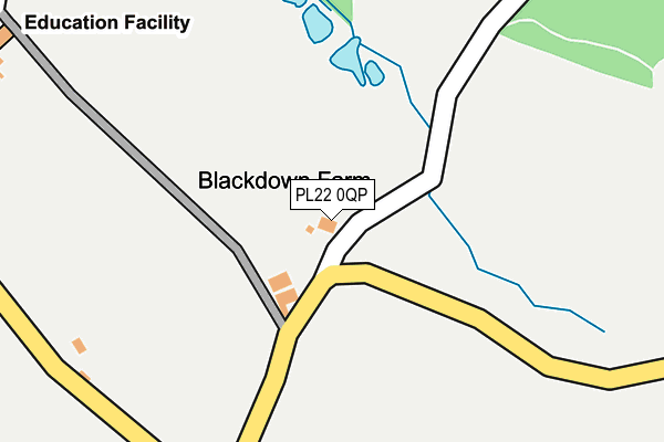 PL22 0QP map - OS OpenMap – Local (Ordnance Survey) PL22 0QP map - OS OpenMap – Local (Ordnance Survey)