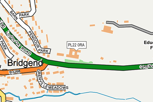 PL22 0RA map - OS OpenMap – Local (Ordnance Survey) PL22 0RA map - OS OpenMap – Local (Ordnance Survey)