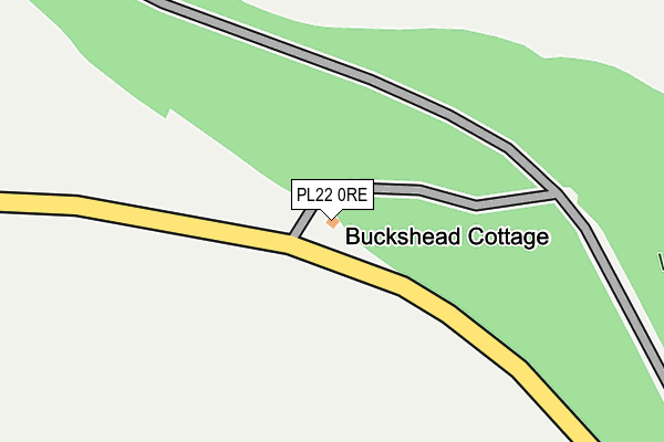 PL22 0RE map - OS OpenMap – Local (Ordnance Survey) PL22 0RE map - OS OpenMap – Local (Ordnance Survey)