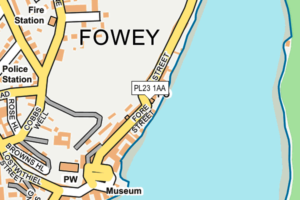 PL23 1AA map - OS OpenMap – Local (Ordnance Survey) PL23 1AA map - OS OpenMap – Local (Ordnance Survey)