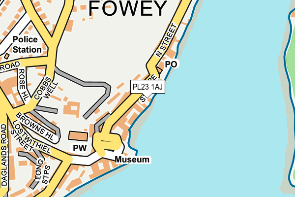 PL23 1AJ map - OS OpenMap – Local (Ordnance Survey) PL23 1AJ map - OS OpenMap – Local (Ordnance Survey)