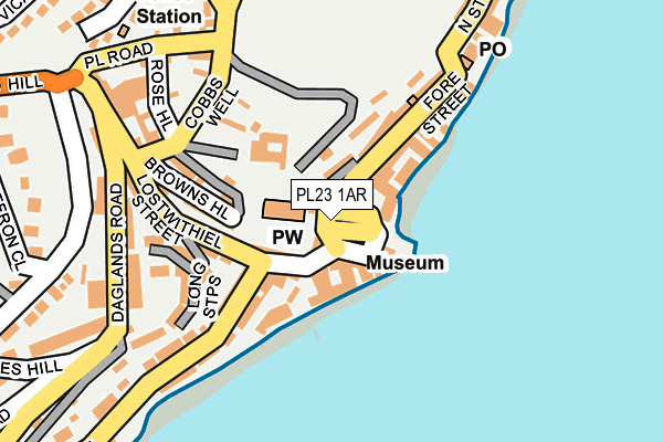PL23 1AR map - OS OpenMap – Local (Ordnance Survey) PL23 1AR map - OS OpenMap – Local (Ordnance Survey)