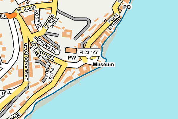 PL23 1AY map - OS OpenMap – Local (Ordnance Survey) PL23 1AY map - OS OpenMap – Local (Ordnance Survey)