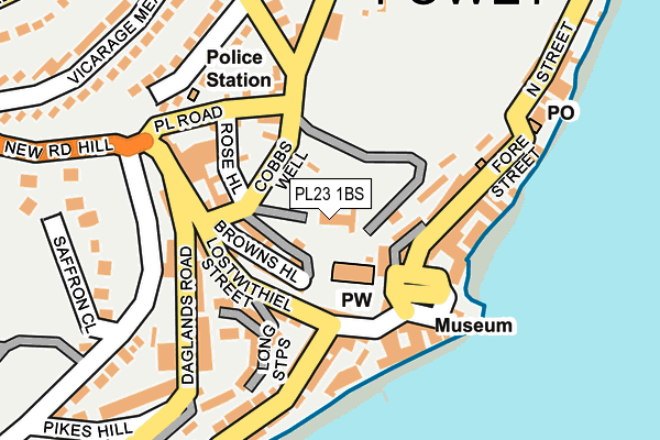 PL23 1BS map - OS OpenMap – Local (Ordnance Survey) PL23 1BS map - OS OpenMap – Local (Ordnance Survey)