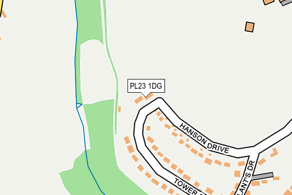 PL23 1DG map - OS OpenMap – Local (Ordnance Survey) PL23 1DG map - OS OpenMap – Local (Ordnance Survey)