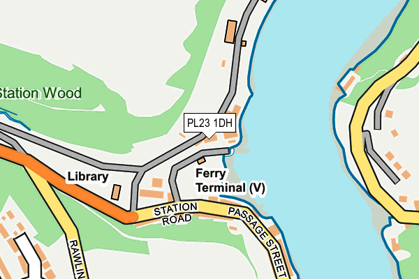 PL23 1DH map - OS OpenMap – Local (Ordnance Survey) PL23 1DH map - OS OpenMap – Local (Ordnance Survey)