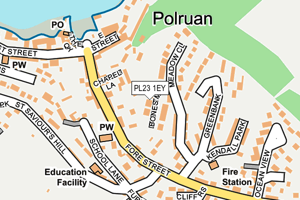 PL23 1EY map - OS OpenMap – Local (Ordnance Survey) PL23 1EY map - OS OpenMap – Local (Ordnance Survey)
