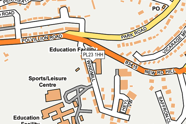 PL23 1HH map - OS OpenMap – Local (Ordnance Survey) PL23 1HH map - OS OpenMap – Local (Ordnance Survey)