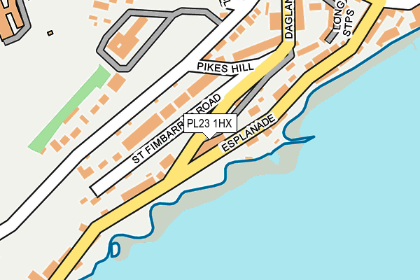 PL23 1HX map - OS OpenMap – Local (Ordnance Survey) PL23 1HX map - OS OpenMap – Local (Ordnance Survey)
