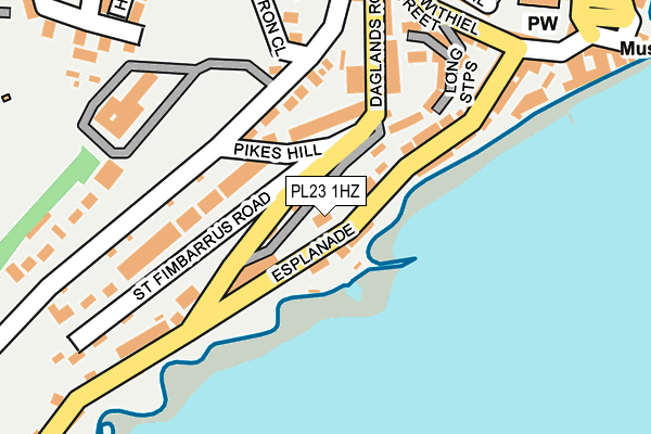 PL23 1HZ map - OS OpenMap – Local (Ordnance Survey) PL23 1HZ map - OS OpenMap – Local (Ordnance Survey)