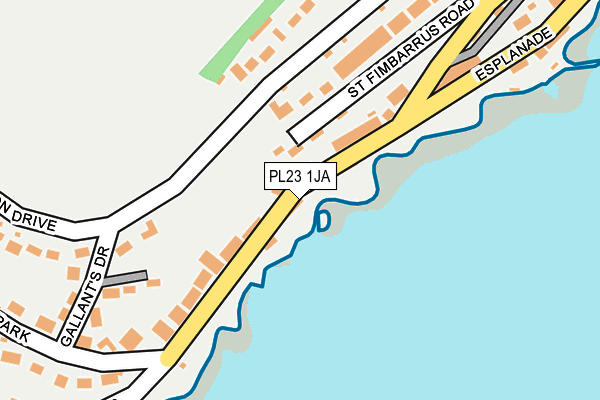 PL23 1JA map - OS OpenMap – Local (Ordnance Survey) PL23 1JA map - OS OpenMap – Local (Ordnance Survey)