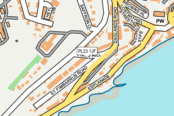 PL23 1JF map - OS OpenMap – Local (Ordnance Survey) PL23 1JF map - OS OpenMap – Local (Ordnance Survey)