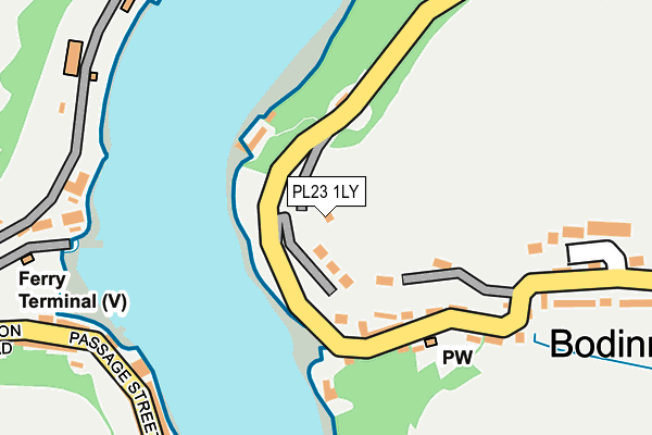 PL23 1LY map - OS OpenMap – Local (Ordnance Survey) PL23 1LY map - OS OpenMap – Local (Ordnance Survey)