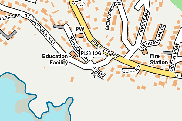 PL23 1QG map - OS OpenMap – Local (Ordnance Survey) PL23 1QG map - OS OpenMap – Local (Ordnance Survey)