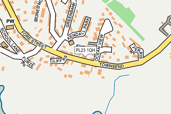 PL23 1QH map - OS OpenMap – Local (Ordnance Survey) PL23 1QH map - OS OpenMap – Local (Ordnance Survey)