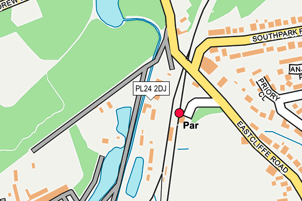 PL24 2DJ map - OS OpenMap – Local (Ordnance Survey) PL24 2DJ map - OS OpenMap – Local (Ordnance Survey)