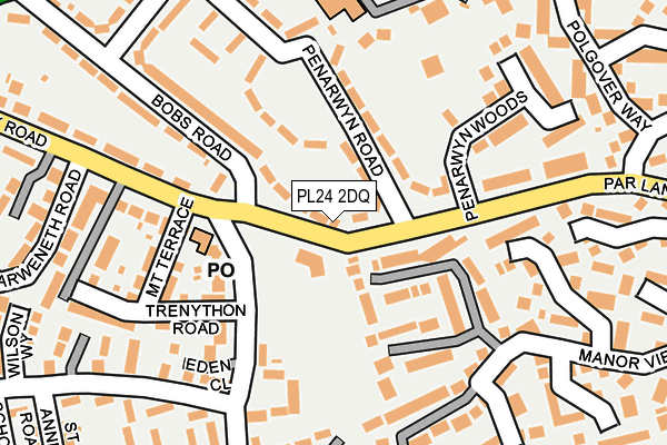 PL24 2DQ map - OS OpenMap – Local (Ordnance Survey) PL24 2DQ map - OS OpenMap – Local (Ordnance Survey)