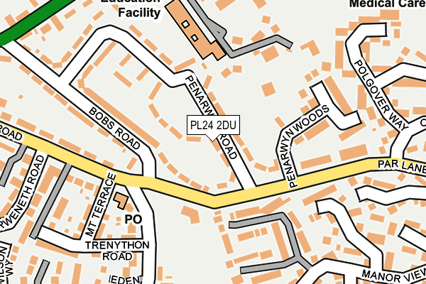 PL24 2DU map - OS OpenMap – Local (Ordnance Survey) PL24 2DU map - OS OpenMap – Local (Ordnance Survey)