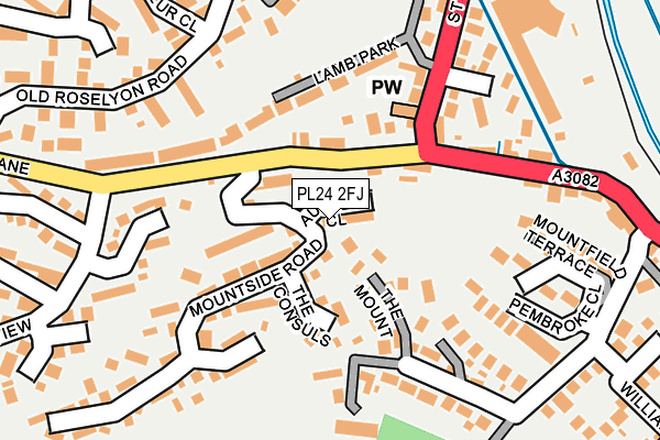 PL24 2FJ map - OS OpenMap – Local (Ordnance Survey) PL24 2FJ map - OS OpenMap – Local (Ordnance Survey)