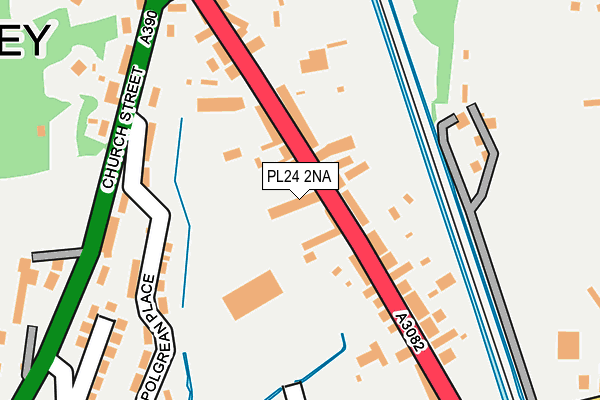 PL24 2NA map - OS OpenMap – Local (Ordnance Survey) PL24 2NA map - OS OpenMap – Local (Ordnance Survey)