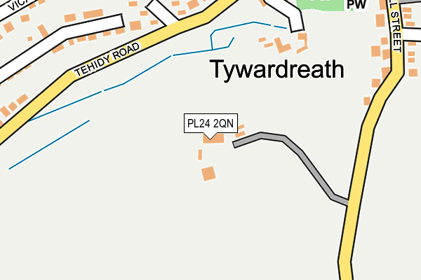 PL24 2QN map - OS OpenMap – Local (Ordnance Survey) PL24 2QN map - OS OpenMap – Local (Ordnance Survey)