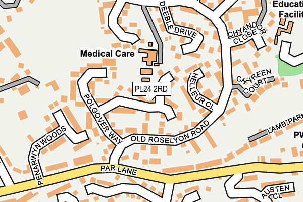 PL24 2RD map - OS OpenMap – Local (Ordnance Survey) PL24 2RD map - OS OpenMap – Local (Ordnance Survey)