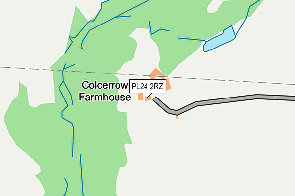 PL24 2RZ map - OS OpenMap – Local (Ordnance Survey) PL24 2RZ map - OS OpenMap – Local (Ordnance Survey)