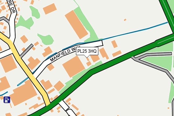 PL25 3HQ map - OS OpenMap – Local (Ordnance Survey) PL25 3HQ map - OS OpenMap – Local (Ordnance Survey)