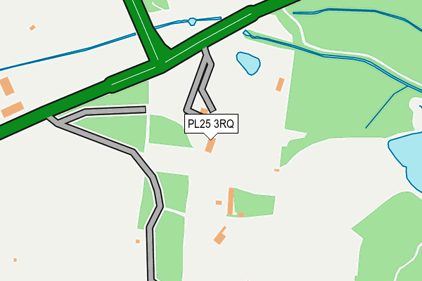 PL25 3RQ map - OS OpenMap – Local (Ordnance Survey) PL25 3RQ map - OS OpenMap – Local (Ordnance Survey)