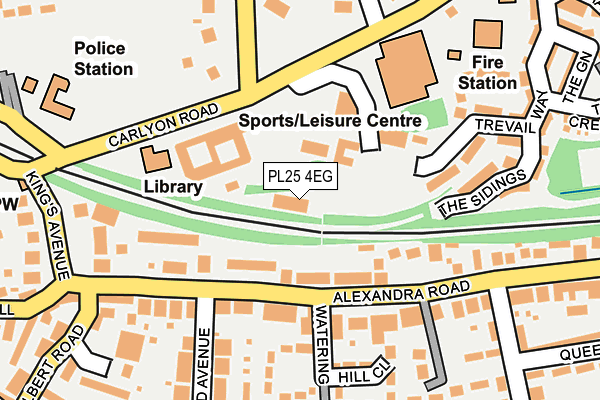 PL25 4EG map - OS OpenMap – Local (Ordnance Survey) PL25 4EG map - OS OpenMap – Local (Ordnance Survey)