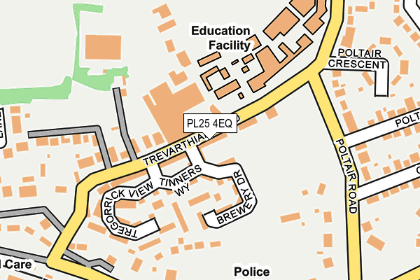 PL25 4EQ map - OS OpenMap – Local (Ordnance Survey) PL25 4EQ map - OS OpenMap – Local (Ordnance Survey)