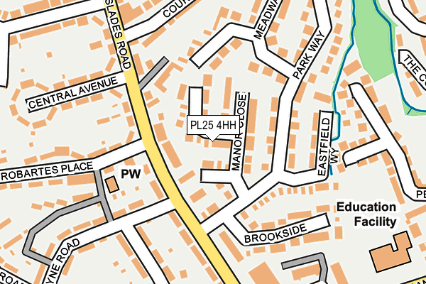 PL25 4HH map - OS OpenMap – Local (Ordnance Survey) PL25 4HH map - OS OpenMap – Local (Ordnance Survey)