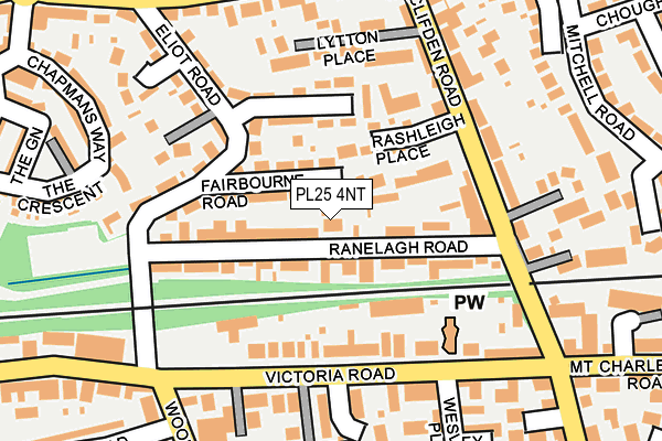 PL25 4NT map - OS OpenMap – Local (Ordnance Survey) PL25 4NT map - OS OpenMap – Local (Ordnance Survey)