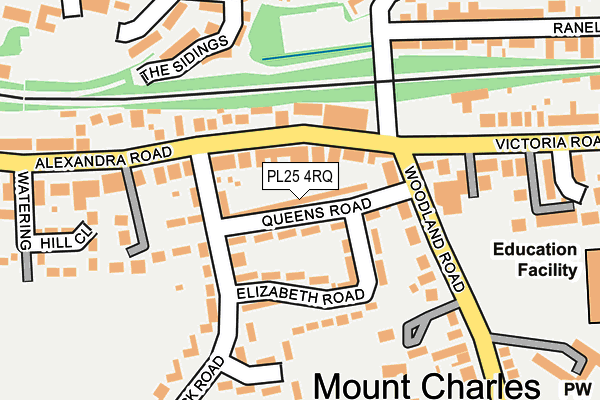 PL25 4RQ map - OS OpenMap – Local (Ordnance Survey) PL25 4RQ map - OS OpenMap – Local (Ordnance Survey)