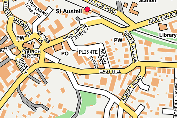 PL25 4TE map - OS OpenMap – Local (Ordnance Survey) PL25 4TE map - OS OpenMap – Local (Ordnance Survey)