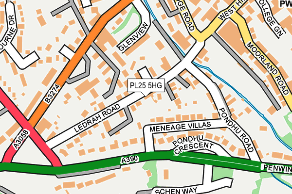 PL25 5HG map - OS OpenMap – Local (Ordnance Survey) PL25 5HG map - OS OpenMap – Local (Ordnance Survey)
