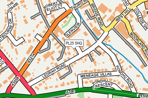 PL25 5HQ map - OS OpenMap – Local (Ordnance Survey) PL25 5HQ map - OS OpenMap – Local (Ordnance Survey)