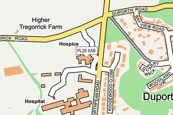 PL26 6AB map - OS OpenMap – Local (Ordnance Survey) PL26 6AB map - OS OpenMap – Local (Ordnance Survey)