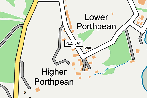 PL26 6AY map - OS OpenMap – Local (Ordnance Survey) PL26 6AY map - OS OpenMap – Local (Ordnance Survey)