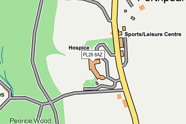 PL26 6AZ map - OS OpenMap – Local (Ordnance Survey) PL26 6AZ map - OS OpenMap – Local (Ordnance Survey)