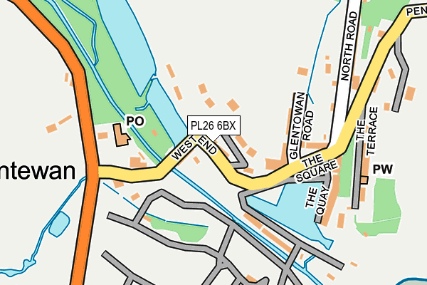 PL26 6BX map - OS OpenMap – Local (Ordnance Survey) PL26 6BX map - OS OpenMap – Local (Ordnance Survey)