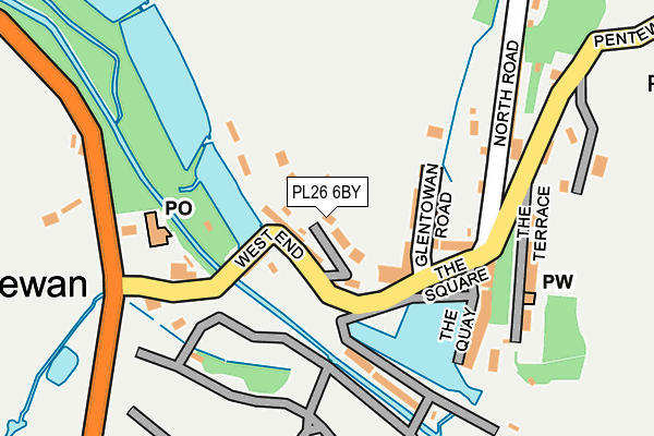 PL26 6BY map - OS OpenMap – Local (Ordnance Survey) PL26 6BY map - OS OpenMap – Local (Ordnance Survey)